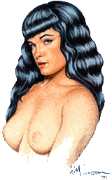 Bettie Page by Bill Vujevich