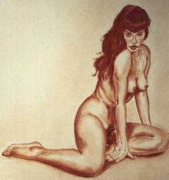 Bettie Page by Flor Van Parijs